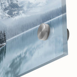 Close-up of a vibrant acrylic landscape artwork depicting a serene countryside scene, showcasing lush green fields and a clear blue sky, perfect for home decor.