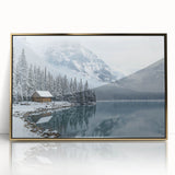 Framed acrylic artwork showcasing a vibrant countryside landscape, featuring lush green fields and a bright blue sky, accented with a luxurious gold frame for an elegant touch.