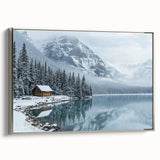 Framed canvas artwork depicting a serene countryside landscape with rolling hills and a vibrant sunset, featuring a silver frame that enhances its elegance. The piece adds a tranquil touch to any home decor.