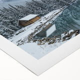 Landscape canvas artwork depicting a serene countryside scene with rolling hills, vibrant greenery, and a clear blue sky, rolled up for easy transport and display.