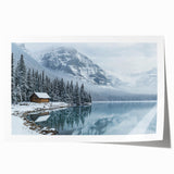 Rolled landscape print showcasing a serene countryside scene with rolling hills and lush greenery, elegantly packaged in a protective cardboard tube for easy transport.