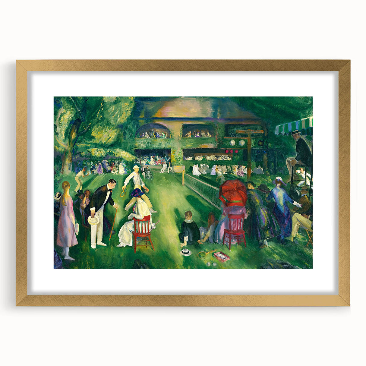 Vintage Tennis Art Print - Tennis at Newport by George Bellows, 1920