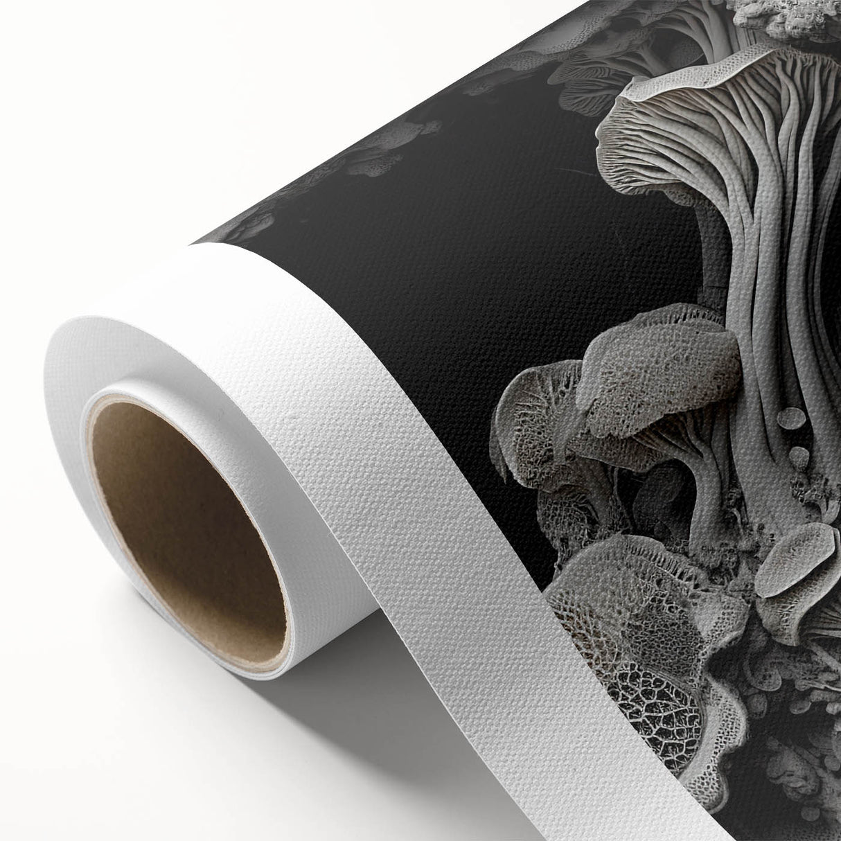 Art deco style poster of natural elements in soft pastel colors on rolled canvas, ideal for nursery wall art.