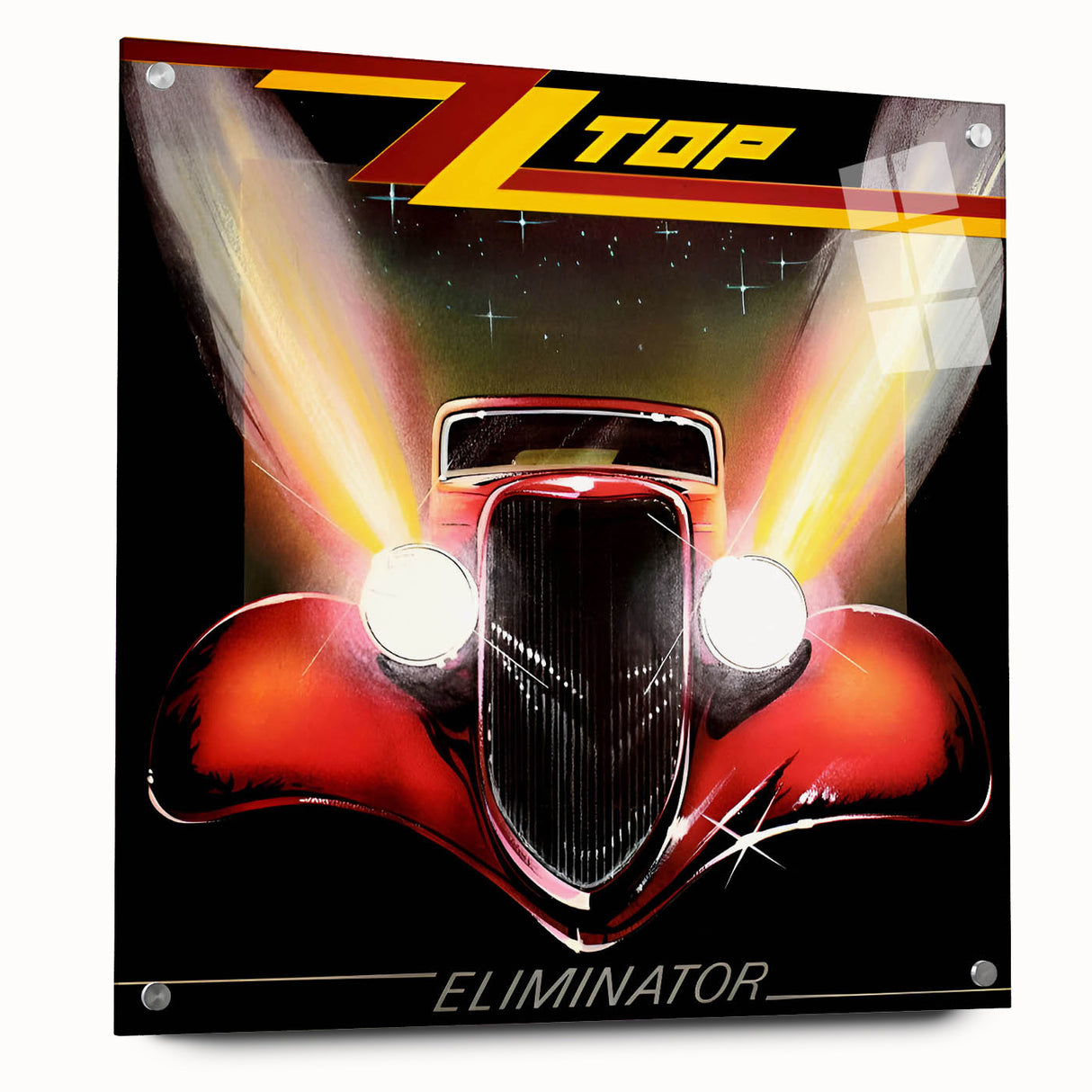 ZZ Top Eliminator Retro Wall Art – Vintage Rock Album Cover Print