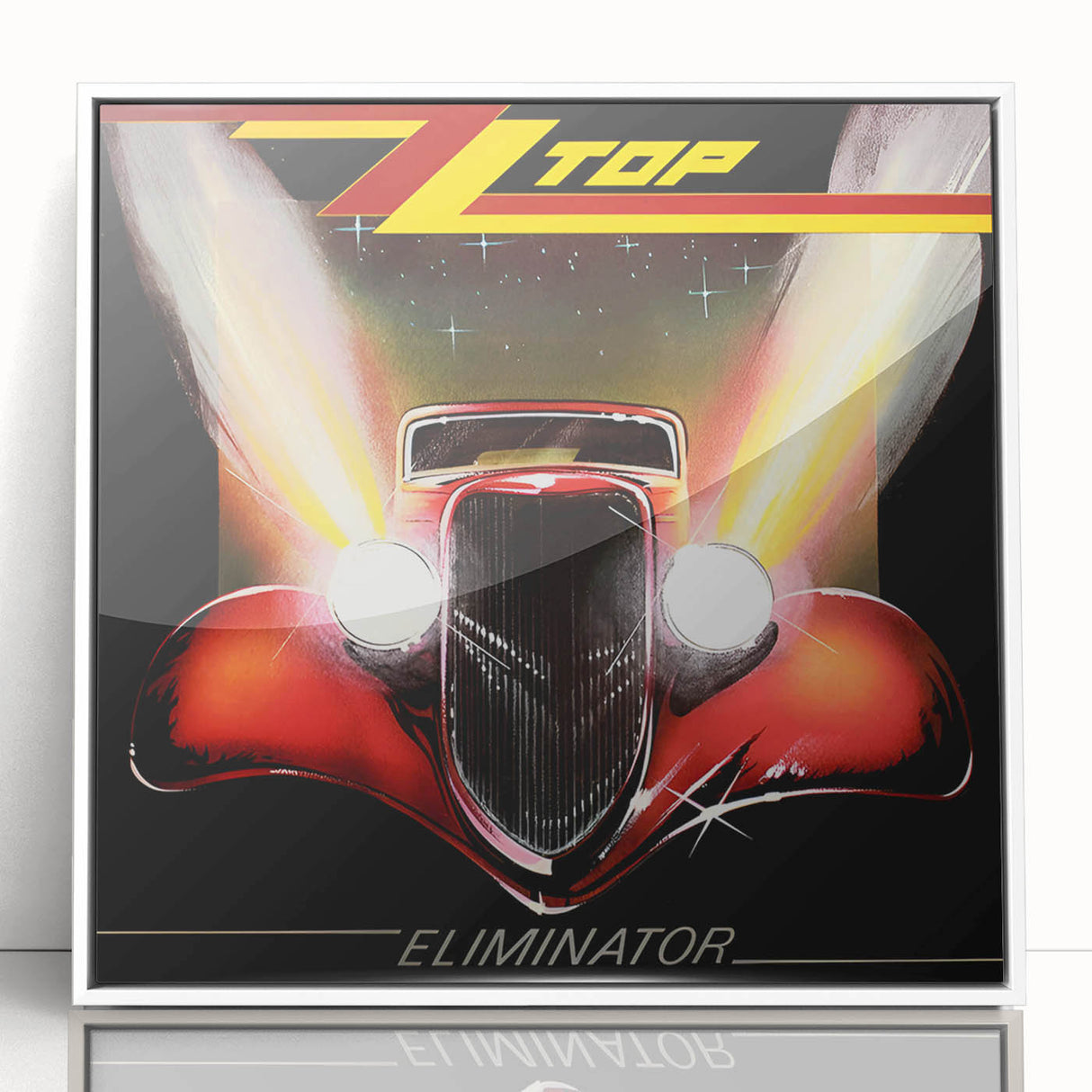 ZZ Top Eliminator Retro Wall Art – Vintage Rock Album Cover Print