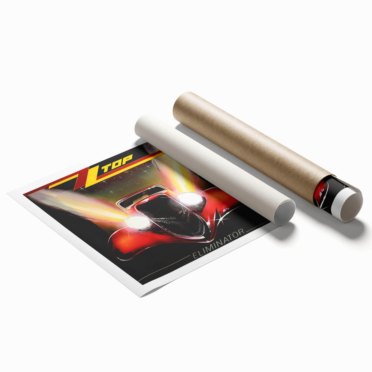 ZZ Top Eliminator Retro Wall Art – Vintage Rock Album Cover Print