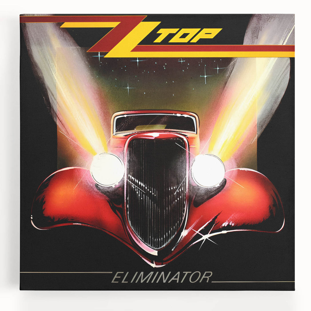 ZZ Top Eliminator Retro Wall Art – Vintage Rock Album Cover Print