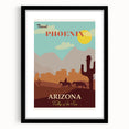 Vintage Phoenix Travel Poster - Arizona Retro Art Print