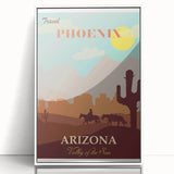Vintage Phoenix Travel Poster - Arizona Retro Art Print