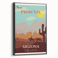 Vintage Phoenix Travel Poster - Arizona Retro Art Print