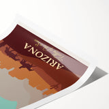 Vintage Phoenix Travel Poster - Arizona Retro Art Print