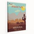 Vintage Phoenix Travel Poster - Arizona Retro Art Print
