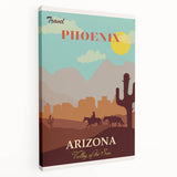 Vintage Phoenix Travel Poster - Arizona Retro Art Print