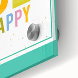 Educational Nursery Wall Decor – Be Happy Inspirational Print