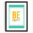 Educational Nursery Wall Decor – Be Happy Inspirational Print