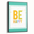 Educational Nursery Wall Decor – Be Happy Inspirational Print