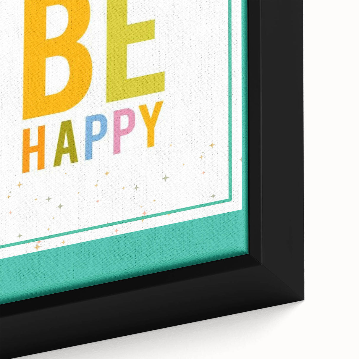 Educational Nursery Wall Decor – Be Happy Inspirational Print