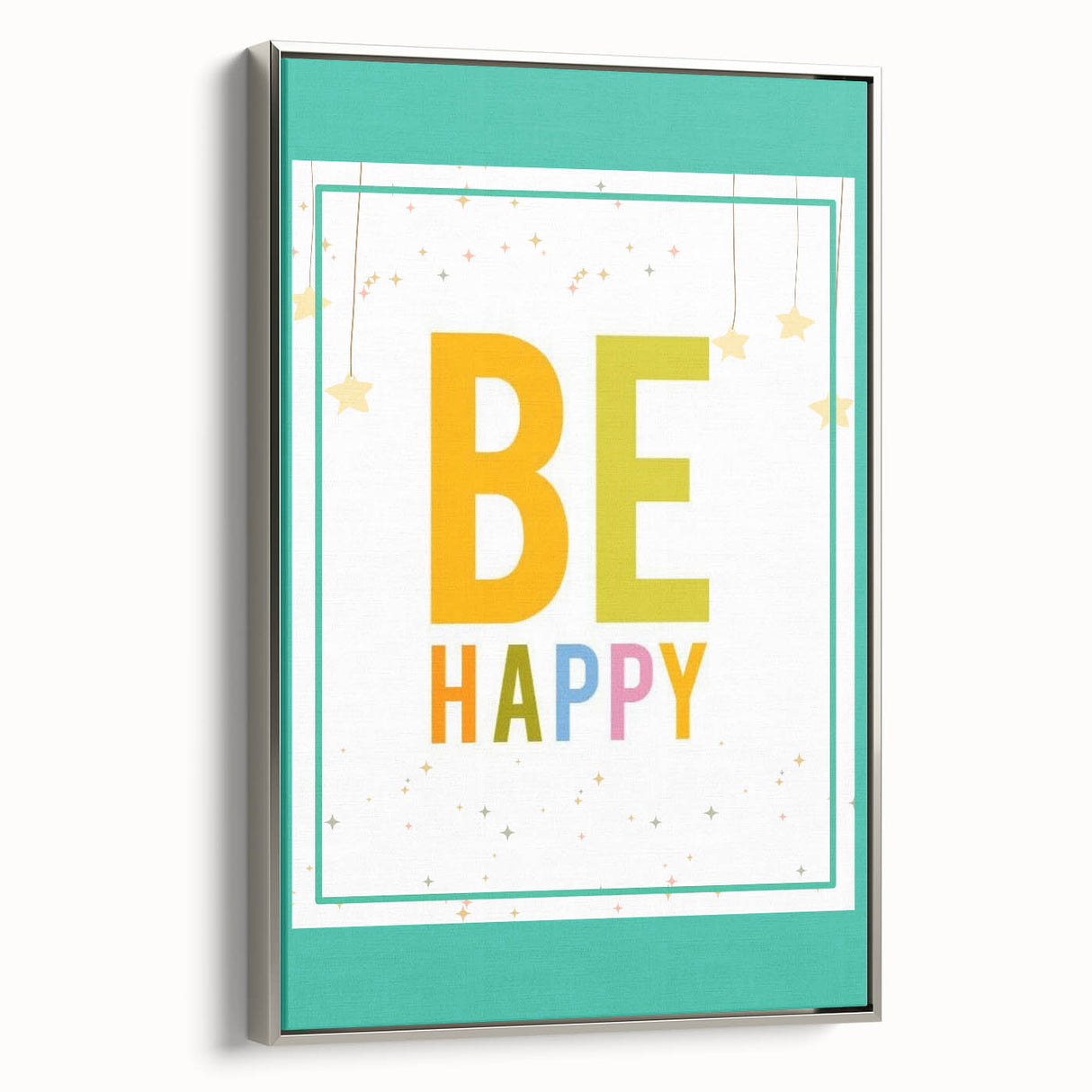 Educational Nursery Wall Decor – Be Happy Inspirational Print