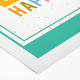 Educational Nursery Wall Decor – Be Happy Inspirational Print