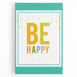 Educational Nursery Wall Decor – Be Happy Inspirational Print