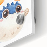 Cute Starfish & Pufferfish Nursery Wall Art – Baby Room Decor