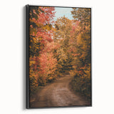 Black and white vintage poster art of a landscape on framed canvas, suitable for bedroom decor.