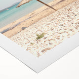 Art deco poster featuring a vibrant summer scene on rolled canvas, ideal for dining room wall art.