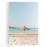 Black and white abstract depiction of summer on large stretched canvas, suitable for kitchen wall art.