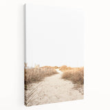 Large abstract canvas art with a blend of bright yellow and orange tones, ideal for kitchen wall art.