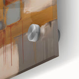 Abstract wall art featuring vibrant, multicolored strokes on acrylic glass, emphasizing fluid shapes and modern design, perfect for contemporary decor.