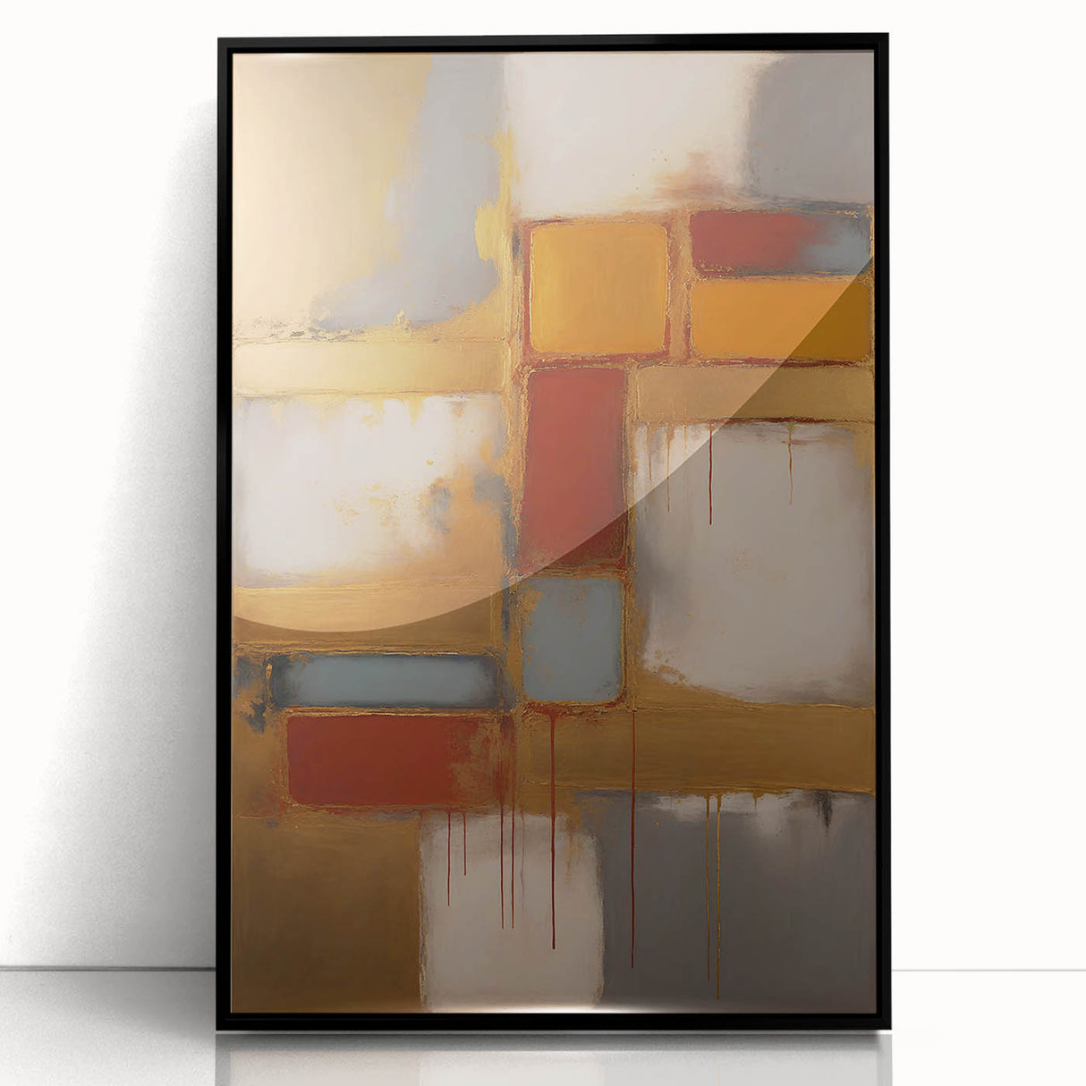 Framed abstract wall art featuring dynamic black strokes on a white background, showcasing modern design ideal for contemporary living spaces. This stylish piece adds a touch of elegance and sophistication to any room decor.