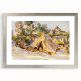 Modern Wall Art – Camp with Ambulance by John Singer Sargent