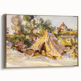 Modern Wall Art – Camp with Ambulance by John Singer Sargent