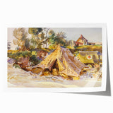 Modern Wall Art – Camp with Ambulance by John Singer Sargent