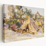 Modern Wall Art – Camp with Ambulance by John Singer Sargent
