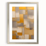Abstract strokes wall art framed in silver, showcasing vibrant colors and dynamic patterns, perfect for modern decor. Ideal for enhancing any interior space.