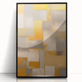 Framed abstract strokes wall art in black acrylic, showcasing dynamic brushwork and modern design elements, perfect for contemporary home decor.