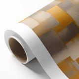 Abstract strokes wall art on rolled canvas showcasing vibrant colors like blue, orange, and yellow. Ideal for modern home decor, adding a contemporary touch to any space.