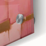 Close-up of abstract strokes wall art on acrylic glass, showcasing vibrant colors and fluid shapes, ideal for modern home decor and artistic expression.