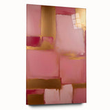 Abstract strokes wall art displayed in a side view, showcasing vibrant colors and a sleek acrylic glass finish, perfect for modern home decor.