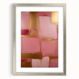 Abstract strokes wall art framed in silver with a mat, showcasing vibrant colors and dynamic patterns, perfect for modern home decor and artistic spaces.