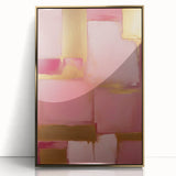 Framed abstract wall art featuring gold acrylic strokes on a textured surface, ideal for modern decor. Perfect for enhancing living spaces with a touch of elegance.