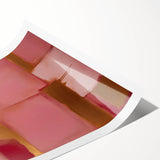 Abstract wall art print featuring vibrant strokes in shades of blue, orange, and yellow, ideal for modern home decor. The artwork showcases dynamic movement and energy, perfect for enhancing any living space or office environment.