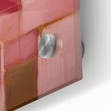 Close-up of vibrant abstract strokes wall art on acrylic glass, showcasing bold colors and dynamic textures, ideal for modern home decor and artistic expression.