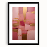 Abstract strokes wall art framed with a black mat, showcasing vibrant colors and dynamic brushwork, ideal for modern home decor and artistic interiors.