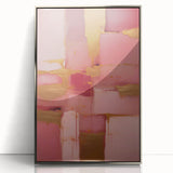 Framed abstract strokes wall art featuring elegant silver accents and vibrant colors, perfect for modern home decor. Ideal for living rooms or offices.