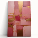 Abstract strokes wall art on stretched canvas, showcasing vibrant colors and dynamic patterns, perfect for modern home decor. Ideal for adding artistic flair to any room.