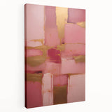 Abstract strokes wall art on stretched canvas showcasing vibrant colors and dynamic patterns, displayed in a side view, perfect for modern home decor.