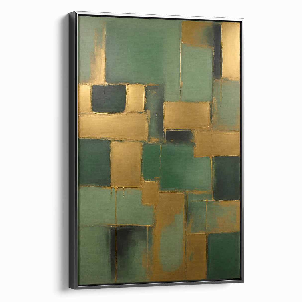 Framed canvas wall art featuring abstract strokes in black and white, showcasing a modern design ideal for contemporary decor. The artwork is displayed in a sleek black frame, emphasizing its elegant and minimalist style, perfect for enhancing living spaces.
