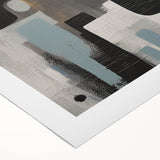 Abstract strokes wall art on rolled canvas, showcasing vibrant colors and dynamic patterns, perfect for modern home decor. Ideal for adding a contemporary touch to living spaces.